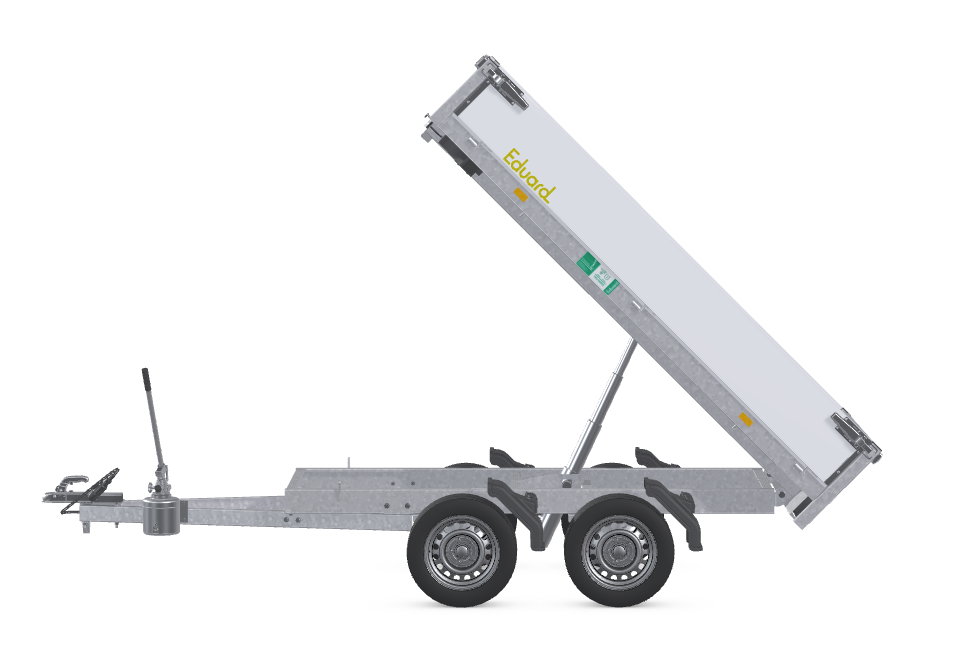 2. achter 2as 256x150 cm 750 kg ONGEREMD